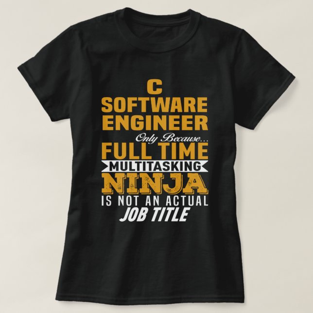 C SOFTWARE INGENJÖR T SHIRT (Design framsida)