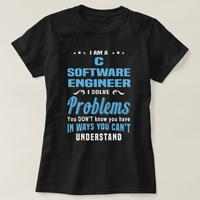 C SOFTWARE INGENJÖR T SHIRT (Design framsida)