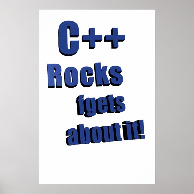 C++ Sten FGet Om det Poster (Framsidan)