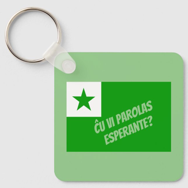 Ĉ vi parolas Esperante? Nyckelring (Framsida)
