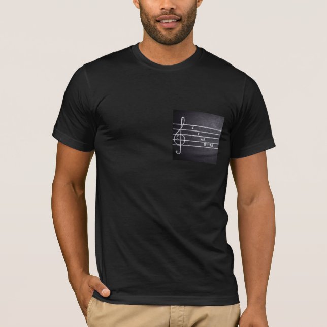 C Y We Write Herr T-shirt (Framsida)
