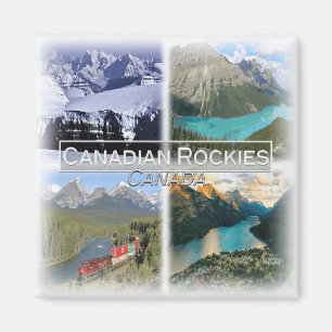 CA0027 Amerika, Kanada, Kanadas Rockies, Fridge Magnet