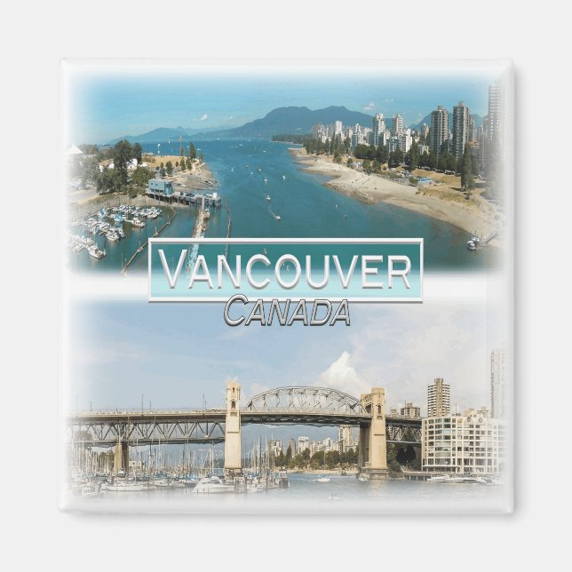 CA0030 Amerika, Kanada, Vancouver, Fridge Magnet (Framsidan)
