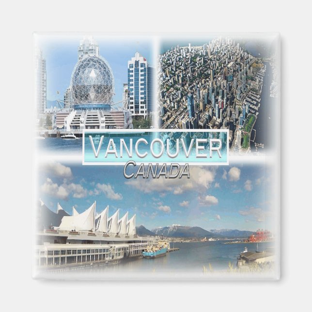 CA0031 Amerika, Kanada, Vancouver, Fridge Magnet (Framsidan)