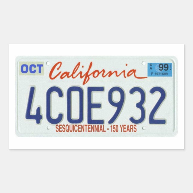 CA99 REKTANGULÄRT KLISTERMÄRKE (Framsida)