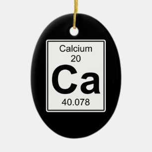 Ca - Calcium Julgransprydnad Keramik