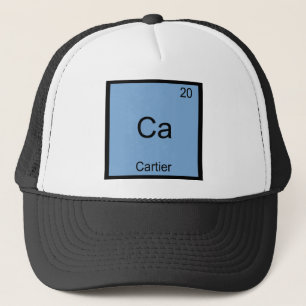 Ca - Cartier Rolig Kemisk Element Symbol T-shirt Truckerkeps