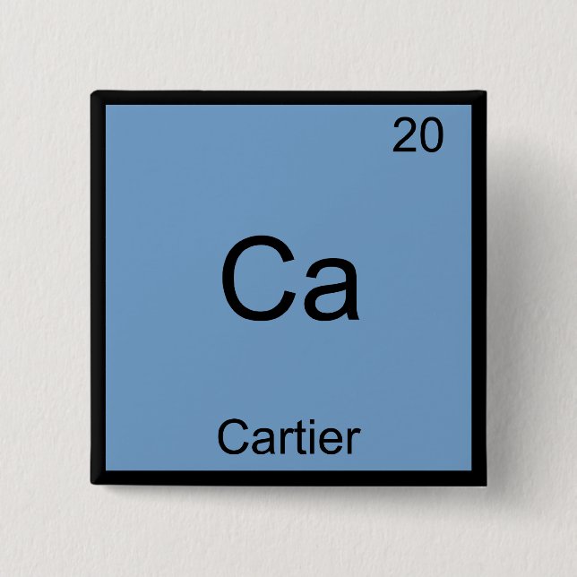 Ca - Cartier Rolig Kemitecken T-Shirt Knapp (Framsida)