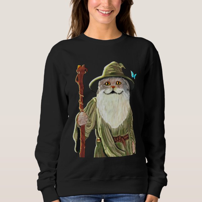 Ca Catdalf Cat  Lord Of The Cats Women Men T Shirt (Framsida)