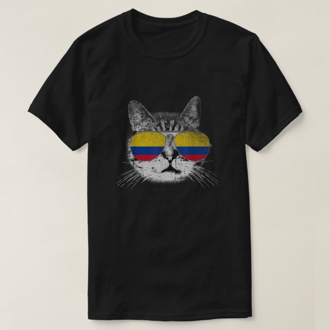 Ca colombianskt Colombia Flagga Land Retro Funny G T Shirt (Design framsida)