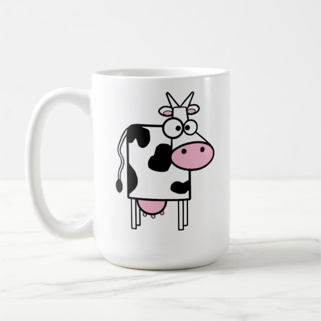 Ca Cow Cow-kaffe mugg 15 oz (Vänster)