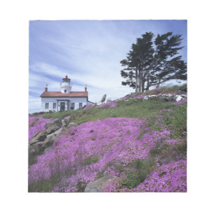 CA, Crescent City, Battery Point fyr med Anteckningsblock