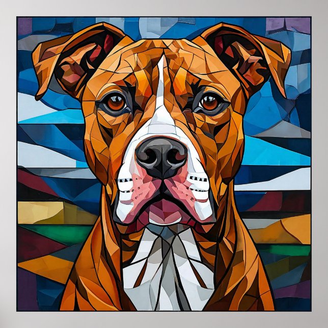 Ca De Bou Kraftfull vakthund Stark ras Poster (Framsidan)