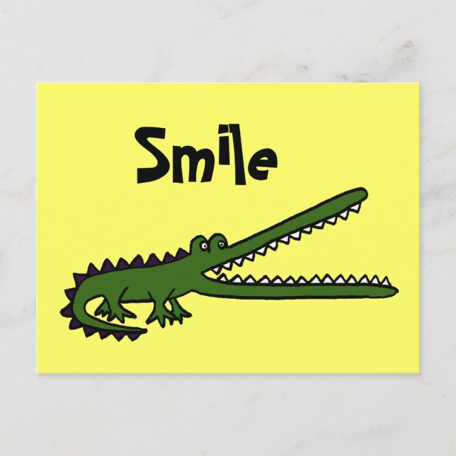 CA- Funny Croc Postcard Vykort (Framsida)