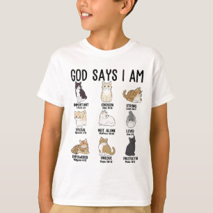 Ca Gud säger att jag är Cute Jesus Kvinnor Tonårin T Shirt