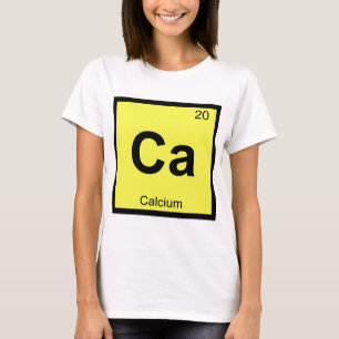 Ca - Kalcium Kemi Periodiska Systemet Symbol T-shirt