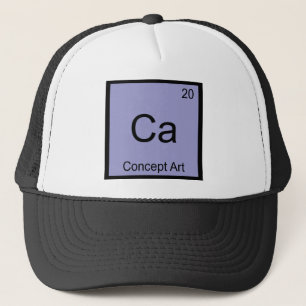 Ca - konceptkonst rolig kemi elementsymbol keps