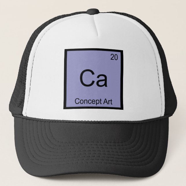 Ca - konceptkonst rolig kemi elementsymbol keps (Framsida)