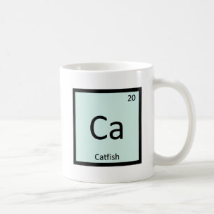Ca - Malfisk Fisk Kemi Periodiska Systemet Symbol Kaffemugg