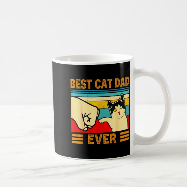 Ca Men Cat Dad Ever Funny Cat Lover Gift  Kaffemugg (Höger)