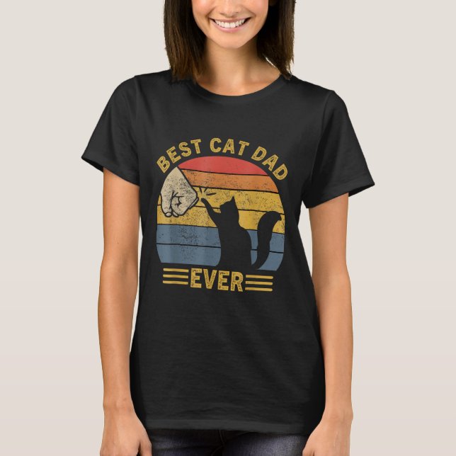 Ca Men Cat Dad Ever Funny Cat Lover Gift  T Shirt (Framsida)