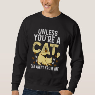 Ca Sarcastic Cat Tee Intron Cat Tee Tee Lång Ärmad Tröja