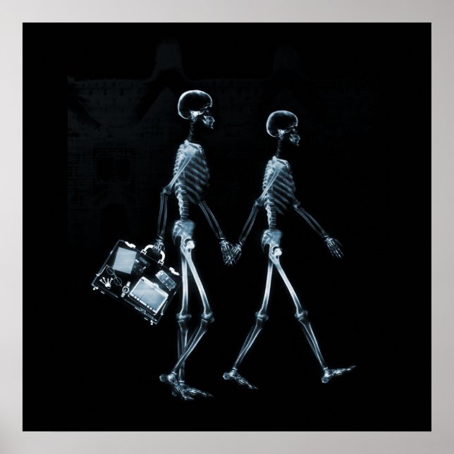 Ca Traveling X-Ray Vision Skeletons - Blue Poster (Framsidan)