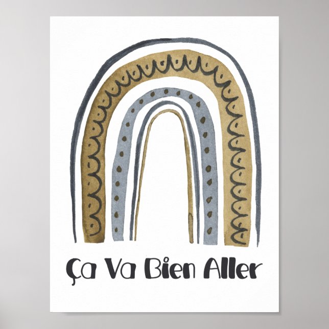 Ca Va Bien Aller Fransk Kanada Quebec Montreal Poster (Framsidan)