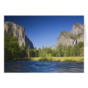 CA, Yosemite NP, Dalvy med El Capitan, Hälsningskort
