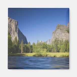 CA, Yosemite NP, Dalvy med El Capitan, Magnet
