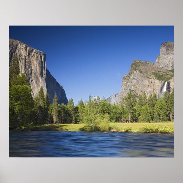 CA, Yosemite NP, Dalvy med El Capitan, Poster (Framsidan)