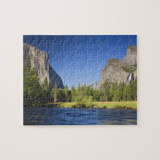 CA, Yosemite NP, Dalvy med El Capitan, Pussel (Horisontell)