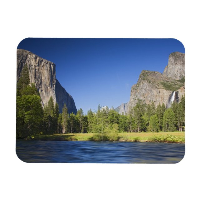CA, Yosemite NP, Valley view with El Capitan Magnet (Horisontell)