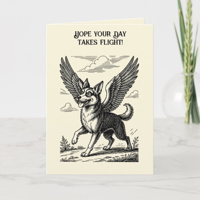 Caacrinolaas A Griffin-Bevingad Buselement Kort (Framsida)