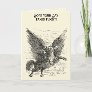 Caacrinolaas A Griffin-Bevingad Demon Hund Kort