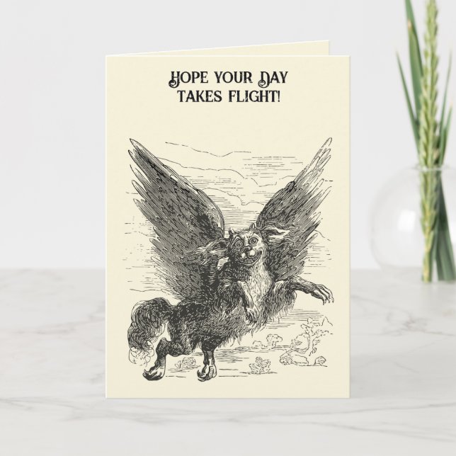 Caacrinolaas A Griffin-Bevingad Demon Hund Kort (Framsida)