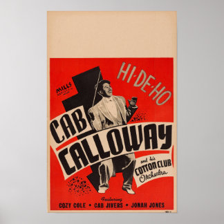 Cab Calloway och hans Klubb Orchestra Poster