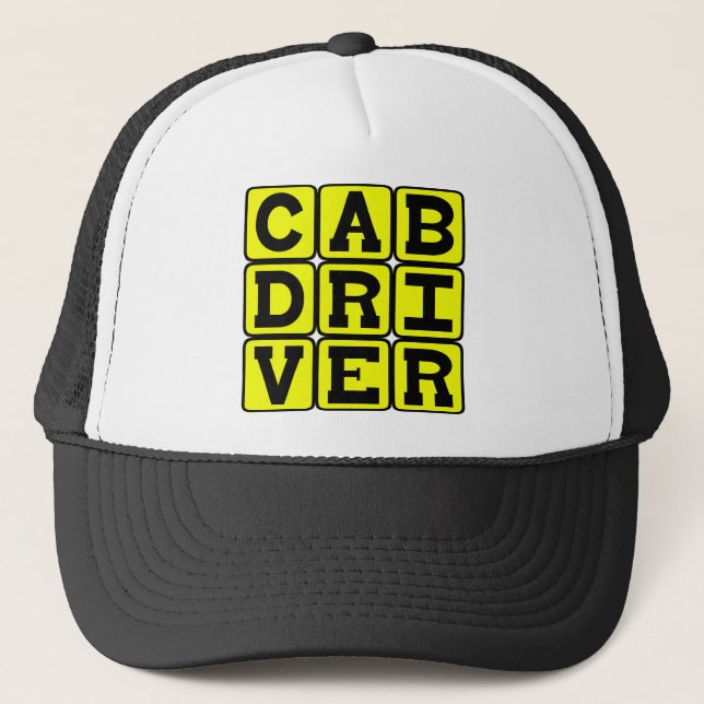 CAB Driver, Taxi Career Career Truckerkeps (Framsida)