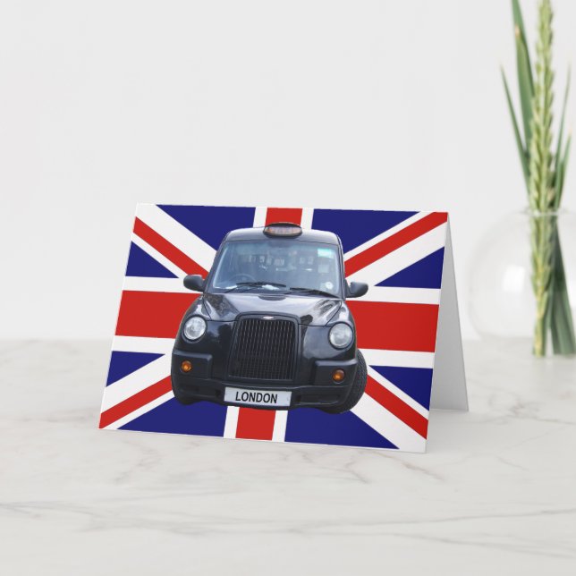 Cab för London svarttaxi Kort (Framsida)