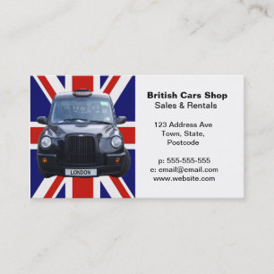 Cab för London svarttaxi Visitkort