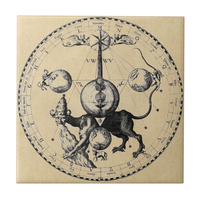 CabalaEmblemMandala Kakelplatta (Framsidan)