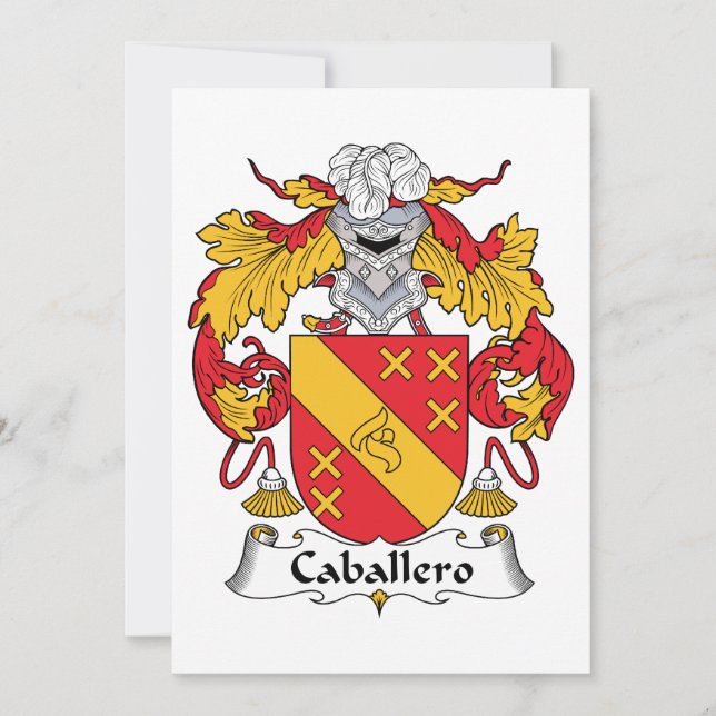 Caballero Family Crest (Framsida)