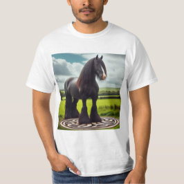 Caballo sobre el nudo celta t shirt
