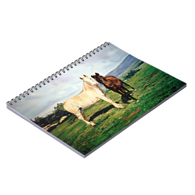 Caballos/Cabalos/Horses Anteckningsbok (Vänstra Sidan)