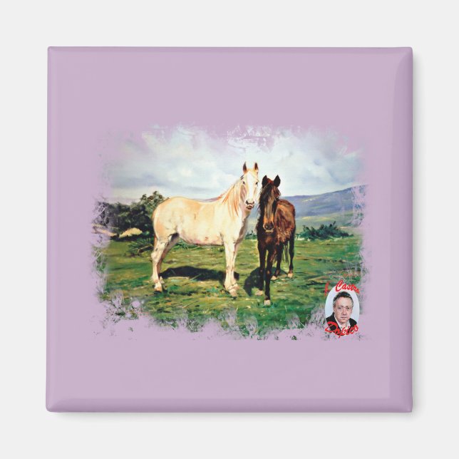 Caballos/Cabalos/Horses Magnet (Framsidan)
