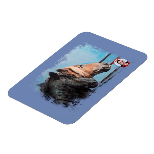 Caballos/Cabalos/Horses Magnet (Vänstra Sidan)