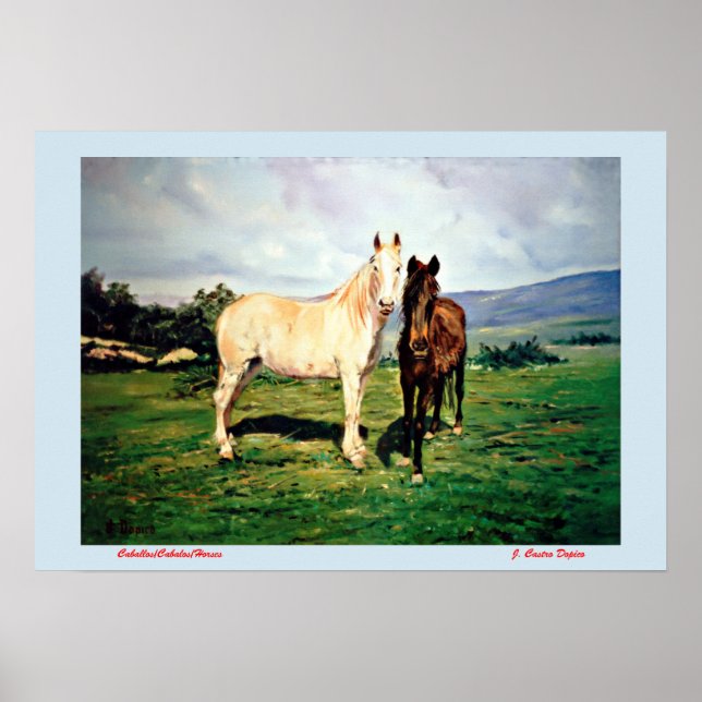 Caballos/Cabalos/Horses Poster (Framsidan)