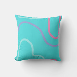 Cabana Aqua Violet Modern Design Kudde