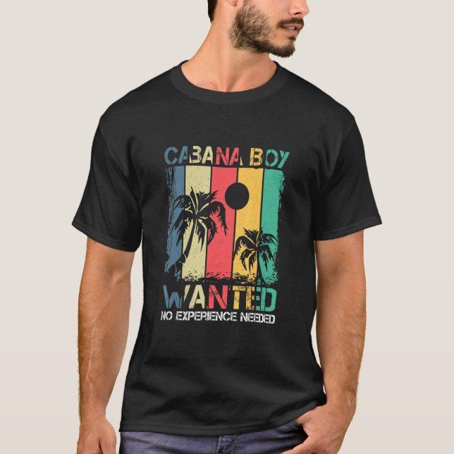 Cabana Bassäng Boy Party Drinking Beach-citat T Shirt (Framsida)