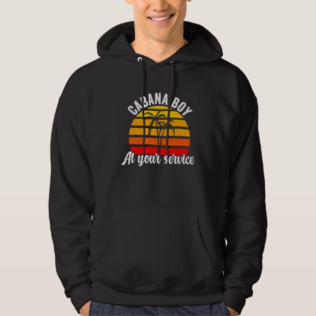 Cabana Boy At Your Services  Bartender Hoodie (Framsida)